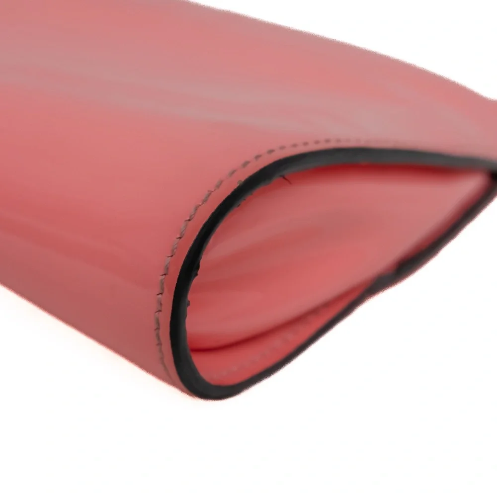 Christian Louboutin Pink Patent Leather Bow-Shaped Clutch‎ Bag